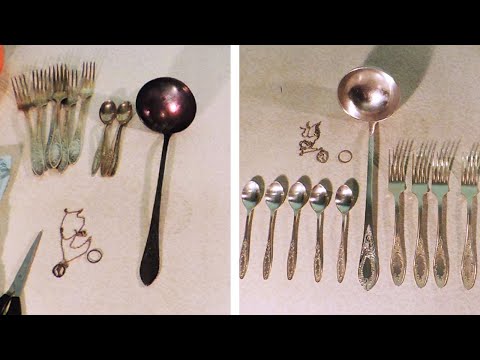 Видео: Как почистить до блеска мельхиор, серебро, медь, нержавейку и другое