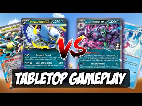 Видео: Я допустил столько ОШИБОК | Настольная игра Mega Absol Ex против Marnie's Grimmsnarl