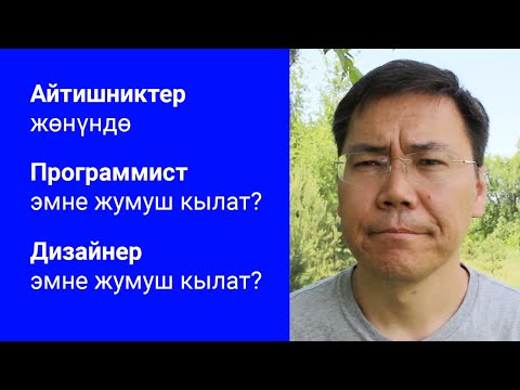 Видео: Программист эмне жумуш кылат?