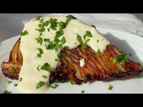 Видео: Жареная капуста дольками — сочная, румяная и очень вкусная!