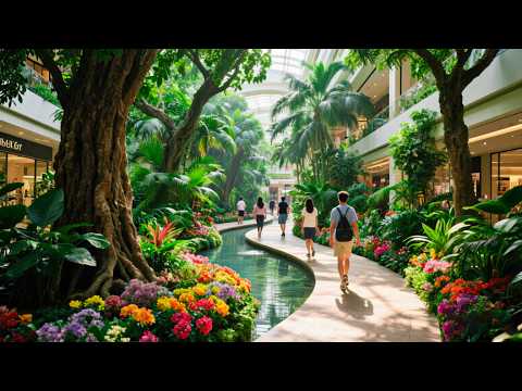 Видео: Этот торговый центр в Китае прекрасен и нереалистичен: внутри торгового центра построили сад.
