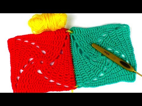 Видео: Соединение мотивов крючком