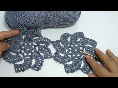 Видео: Вязание крючком подходит к любому изделию! Изготовление спирального мотива крючком