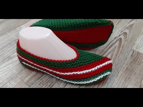 Видео: 🌸 Тапочки без шва Poinsettia (ПУАНСЕТТИЯ)