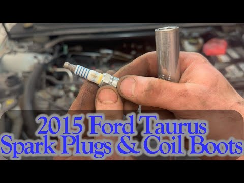 Видео: Ford Taurus 2015 3.5L Non Turbo Tune Up! Свечи зажигания и чехлы катушек