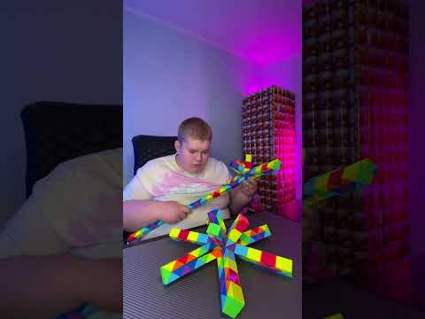 Видео: МОРСКАЯ ЗВЕЗДА из 144-элементной Змейки Рубика