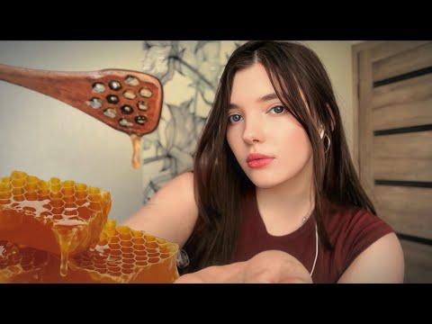 Видео: АСМР итинг медовых сот 🍯🐝 asmr honey comb eating 