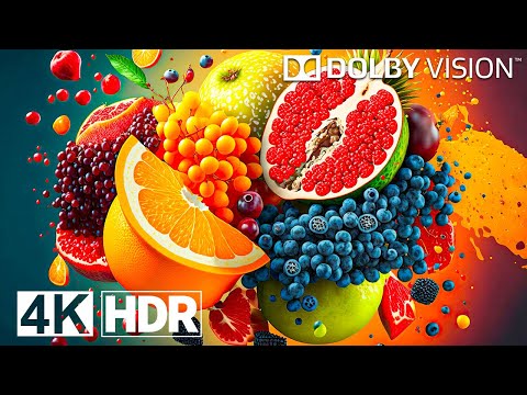 Видео: Красивые фрукты Dolby Vision 4K HDR 120 кадров в секунду (видео 4K)