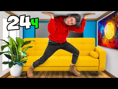 Видео: 24 часа в УМЕНЬШАЮЩЕЙСЯ КОМНАТЕ