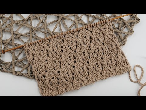 Видео: Ажурный узор «Единство» спицами 🌟