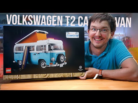 Видео: Обзор 10279 LEGO Volkswagen T2 Camper van