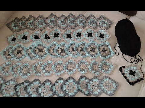 Видео: Кардиган из квадратных мотивов. Часть1. Бабушкин квадрат.  Knitting women's cardigan.