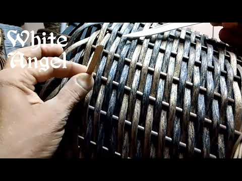 Видео: Узор Галочки.Один из вариантов обратного плетения.