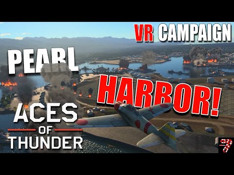 Видео: Защищаем Перл-Харбор в VR! | КАМПАНИЯ Aces of Thunder. Прохождение эпизода 2