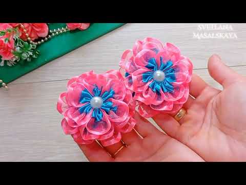 Видео: DIY 🎀Делаем бантики  и не тратим много времени🎀Lazos de raso de organza