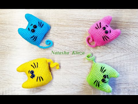 Видео: 100 КОТЁНКОВ ЗА ДЕНЬ :)) МК для новичков/knitted cat for beginners