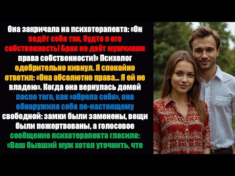 Видео: Моя жена заявила: «Я не собственность!» — Собственность... Доказала, что она НЕ принадлежу НИКОМУ!