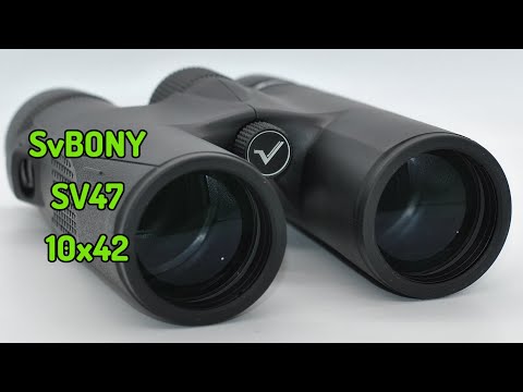 Видео: Бинокль SVBONY SV47 10x42 binoculars fernglas lornetka Обзор бинокля