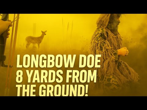 Видео: Традиционная охота с луком | 8 ярдов от земли в костюме гилли