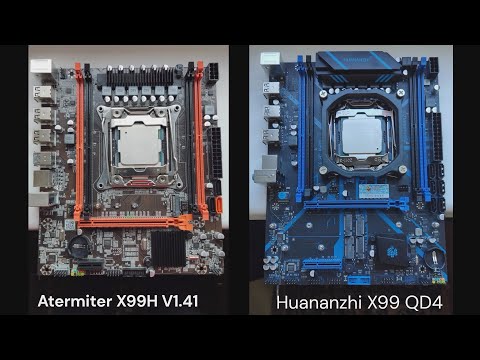 Видео: Есть ли разница в материнских платах для Xeon? Atermiter X99H V1.41 против Huananzhi X99 QD4 (ver.2)