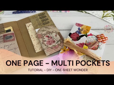 Видео: Мастерите вместе со мной — одностраничное чудо — альбом/фолио — идеи для обычной почты — с исполь...