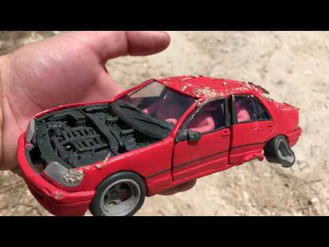 Видео: Взорвал Mercedes w140 из пластилина