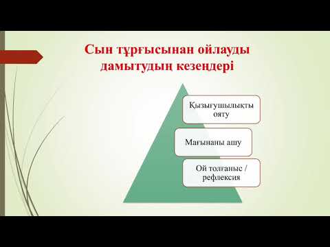 Видео: Сын тұрғысынан ойлауды үйрету
