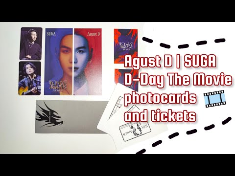 Видео: ✧ АСМР распаковка: SUGA | Agust D 'D-Day The Movie' ✧