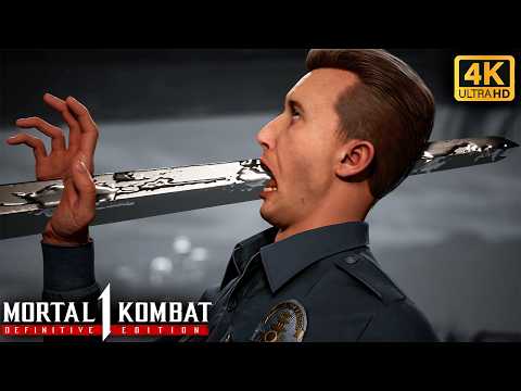 Видео: Mortal Kombat 1 — Все добивания и анималити на Т-1000
