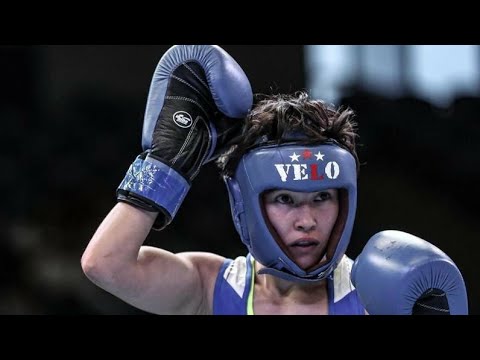 Видео: Бокс. ЧРК. Финал. Женщины (51 кг). Ангелина Лукас - Назым Қызайбай