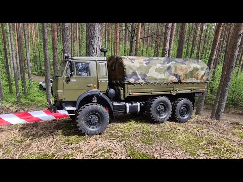 Видео: RC КамАЗ 5350 1/10. Грузовой RC offroad. Модельный HardBody-слёт ФТ 2022