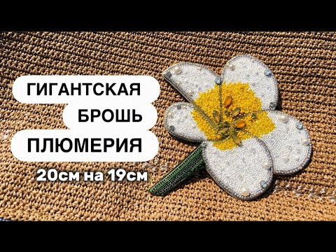 Видео: МК БРОШЬ ПЛЮМЕРИЯ ИЗ КРИСТАЛЛОВ И БИСЕРА / ЦВЕТОЧНАЯ БРОШЬ ? КАК СДЕЛАТЬ БРОШЬ