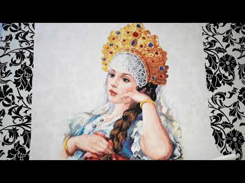 Видео: 154.Финиш "Моя Отрада!"/ Чудесная игла/ Готовая работа/ Вышивка крестиком