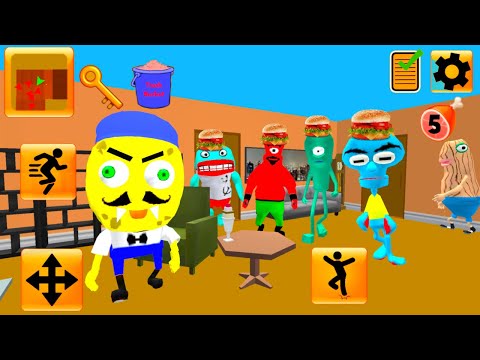 Видео: БАНДА СПАНЧ БОБ СОСЕДЕЙ! обновленная Игра ДЕЛАЮ КОНЦОВКУ - Plankton Gang. Sponge Neighbor