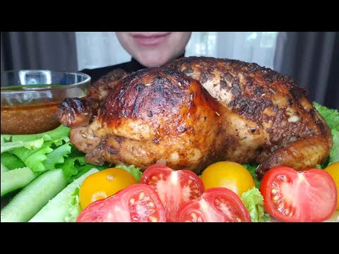 Видео: ASMR eating/ Курица гриль🍗/ Grilled chicken 😋