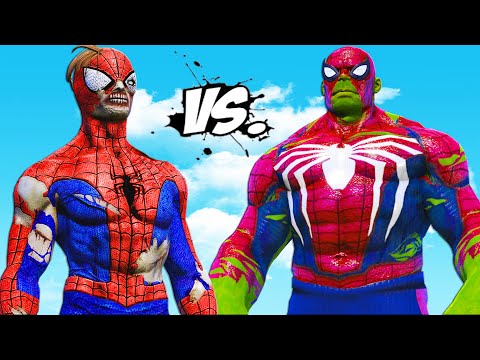 Видео: зомби-человек-паук против паука-халка