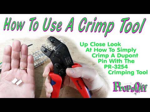 Видео: Как обжать штырь JST-XH | Учебное пособие по обжиму штырьков и разъёмов Dupont PR-3254/SN-28B