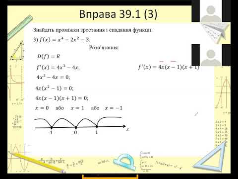 Видео: Ознаки зростання та спадання функції