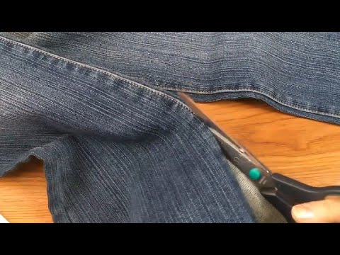 Видео: Из старых джинсов  - новые идеи DIY мастер-класс