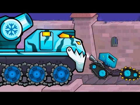 Видео: Car Eats Car 3 - новый Босс АЙСБЕРГ, машина ЛЕДОКОЛ и дрон ЦИКЛОП! Обновление игры машина ест машину