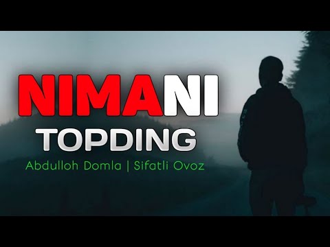 Видео: Нимани топдинг! Абдуллох Домла ~ Nimani topding ~ Abdulloh Domla