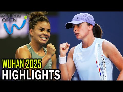 Видео: Жасмин Паолини vs Ига Святек, раунд QF | Ухань 2025