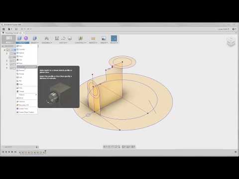 Видео: Моделирование во Fusion 360 с использованием основных функций