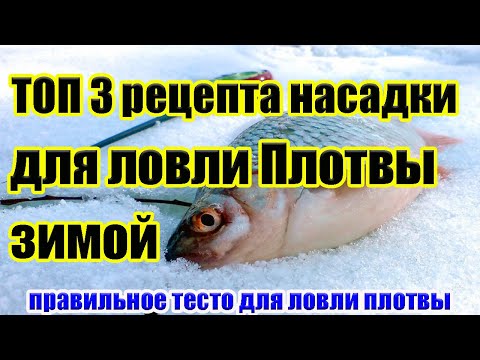 Видео: Три Насадки для  Плотвы зимой  Тесто на плотву  Рыболовная насадка Тесто для рыбалки