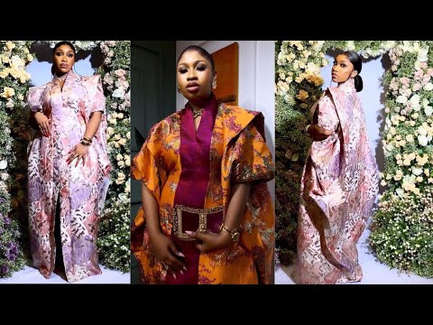 Видео: Как выкроить и сшить роскошное платье-бубу из смеси дамасской ткани и микадо. [Подробно]