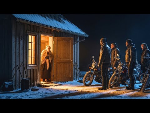 Видео: ПОЖИЛАЯ ВДОВА приютила 20 замерзающих байкеров — а на следующее утро 1000 Hells Angels остановились