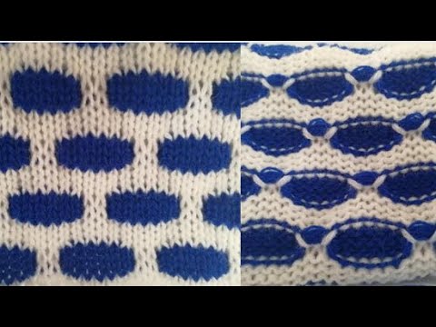 Видео: Двухцветный узор на одной фонтуре. АЗЫ МАШИННОГО ВЯЗАНИЯ