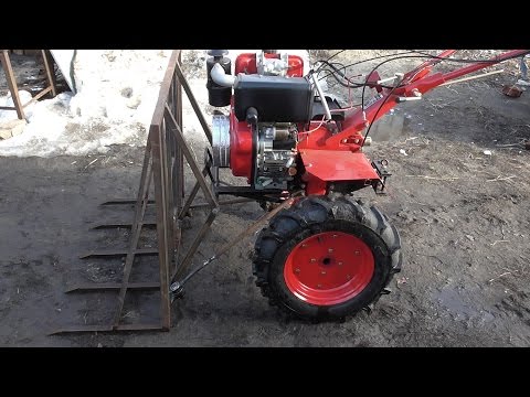 Видео: Самодельные ГРАБЛИ для мотоблока./Homemade RAKE for motoblock.