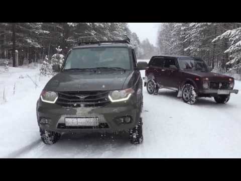 Видео: УАЗ Патриот и Нива по снегу