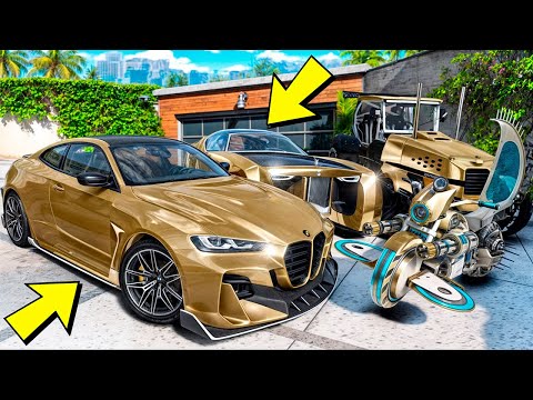 Видео: УГНАЛ КУЧУ ЗОЛОТЫХ ЧИТ ТАЧЕК И ОГРОМНЫЙ МОНСТР ТРАК У МАЖОРА ЗА 180 СЕК! БИТВА ВОРОВ В ГТА 5 ОНЛАЙН!